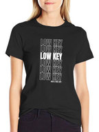 Low Key Graphic Print Black T-Shirt