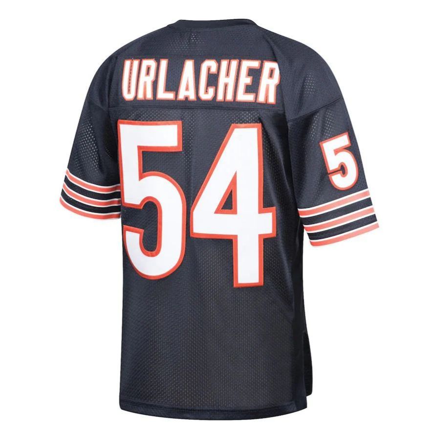 C.Bears #54 Brian Urlacher  Navy 2001 Authentic Throwback Retired Player Jersey Stitched American Football Jerseys