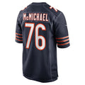 C.Bears #76 Steve McMichael Player Navy Home Game Football Jerseys