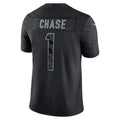 C.Bengals #1 Ja'Marr Chase Black RFLCTV Limited Player Jersey Stitched American Football Jerseys