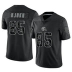 C.Browns #85 David Njoku Player Black RFLCTV Limited Football Jerseys