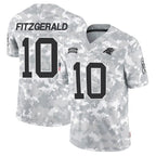 C.Panthers #10 Ryan Fitzgerald Player Arctic Camo Salute to Service Limited Football Jerseys