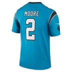 C.Panthers #2 D.J. Moore Blue Legend Player Jersey Stitched American Football Jerseys