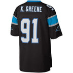 C.Panthers #91 Kevin Greene  Black Big & Tall 1996 Retired Player Replica Jersey Stitched American Football Jerseys