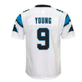 C.Panthers #9 Bryce Young Game Player Jersey - White Stitched American Football Jerseys