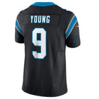 C.Panthers #9 Bryce Young Player Black Vapor F.U.S.E. Limited Jersey American Stitched Football Jerseys