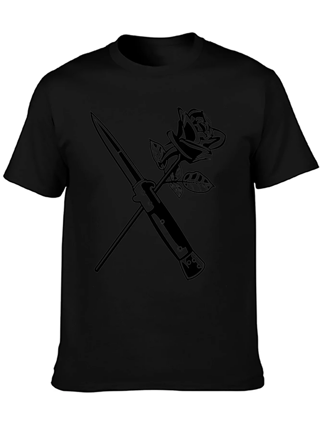Rose & Dagger Graphic Tee - Edgy Streetwear
