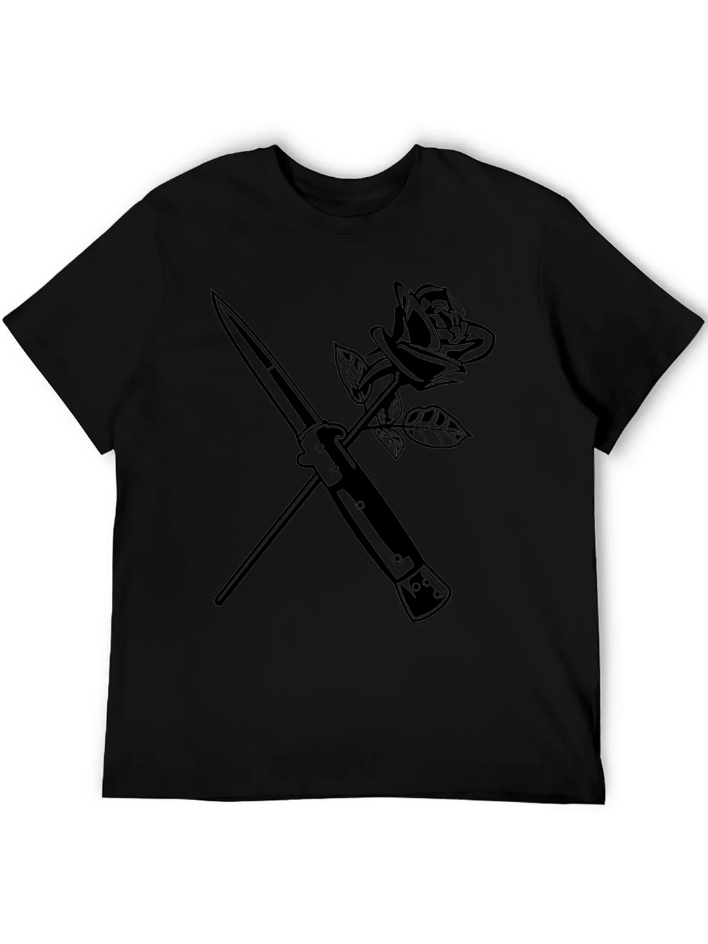 Rose & Dagger Graphic Tee - Edgy Streetwear