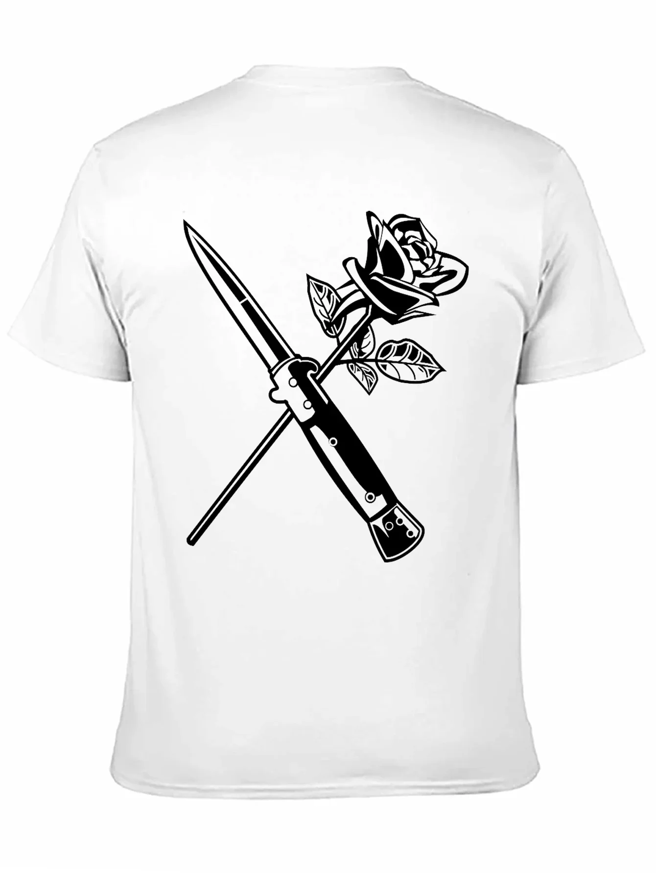 Rose & Dagger Graphic Tee - Edgy Streetwear