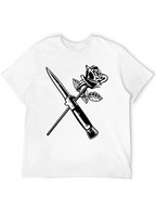 Rose & Dagger Graphic Tee - Edgy Streetwear