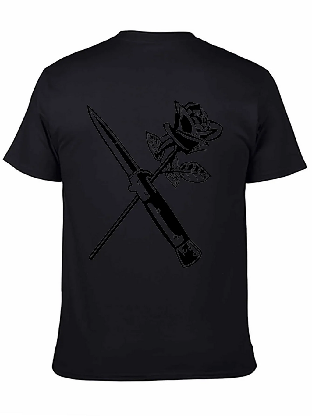 Rose & Dagger Graphic Tee - Edgy Streetwear
