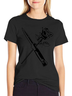 Rose & Dagger Graphic Tee - Edgy Streetwear