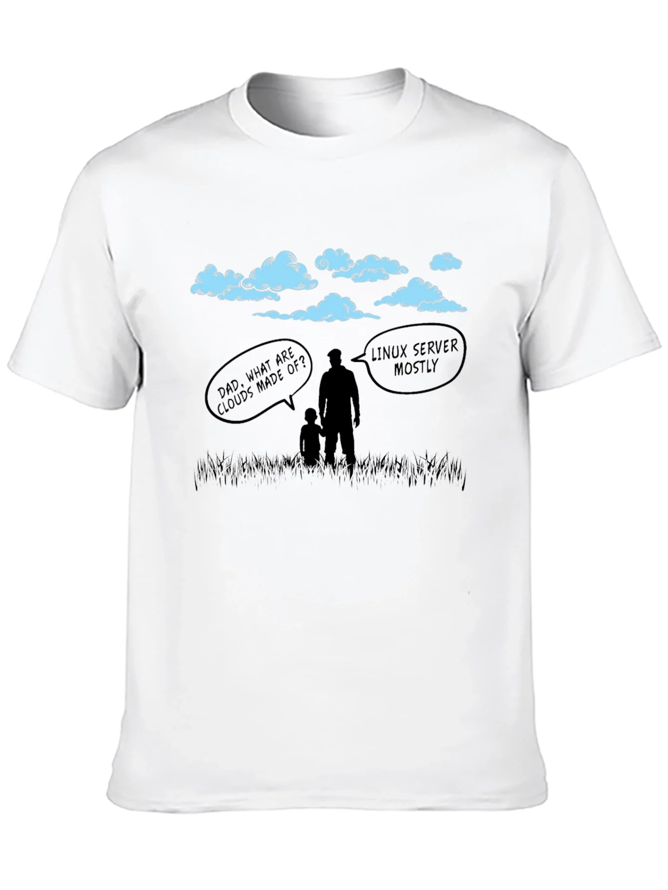 Linux Cloud Humor T-Shirt - Dad Joke Tee