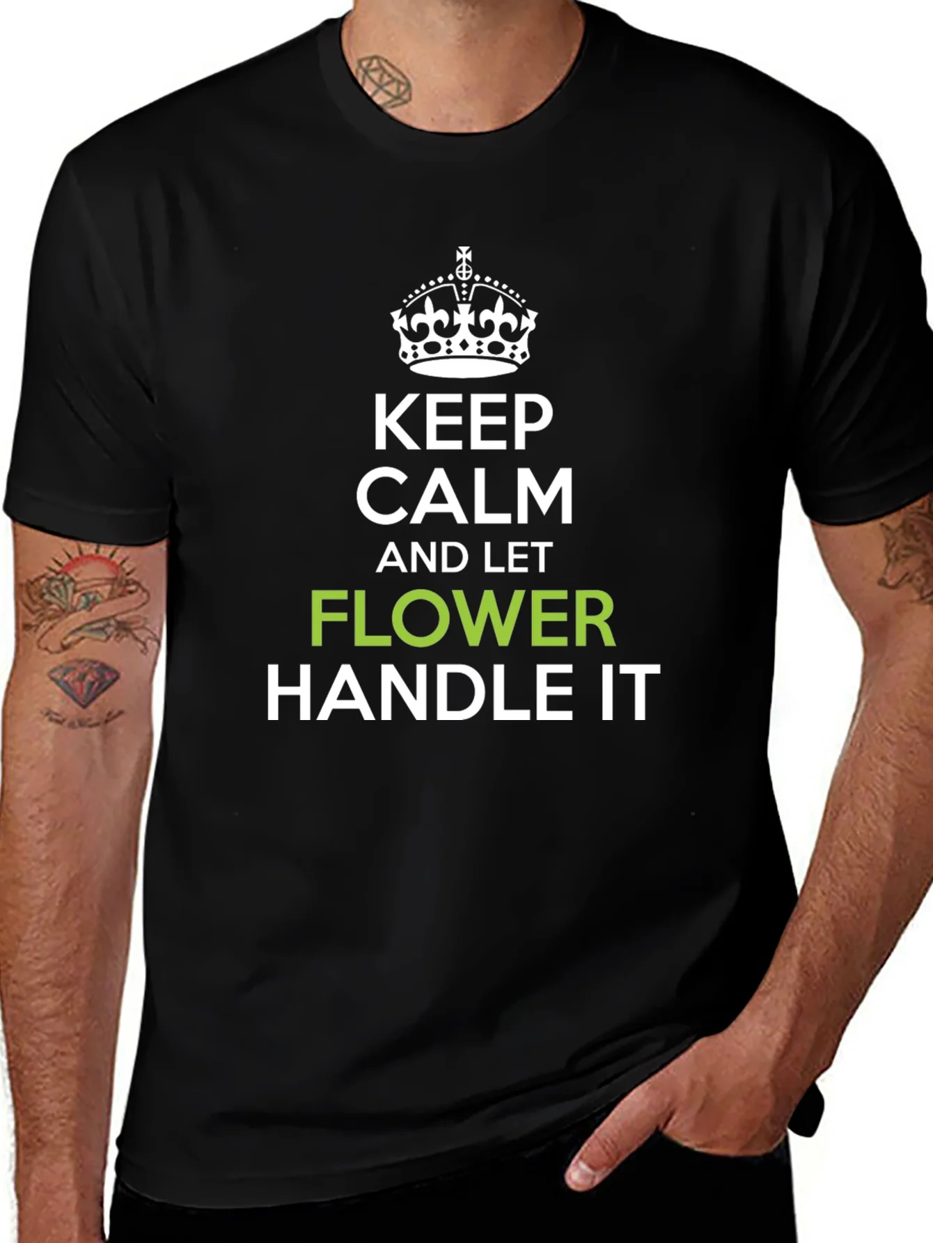 Keep Calm and Let Flower Handle It T-Shirt