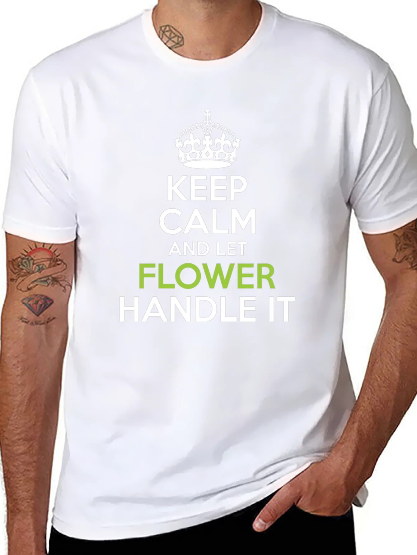 Keep Calm and Let Flower Handle It T-Shirt