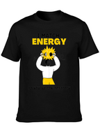 I Match Energy Graphic T-Shirt - Cotton Blend Black