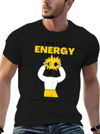 I Match Energy Graphic T-Shirt - Cotton Blend Black