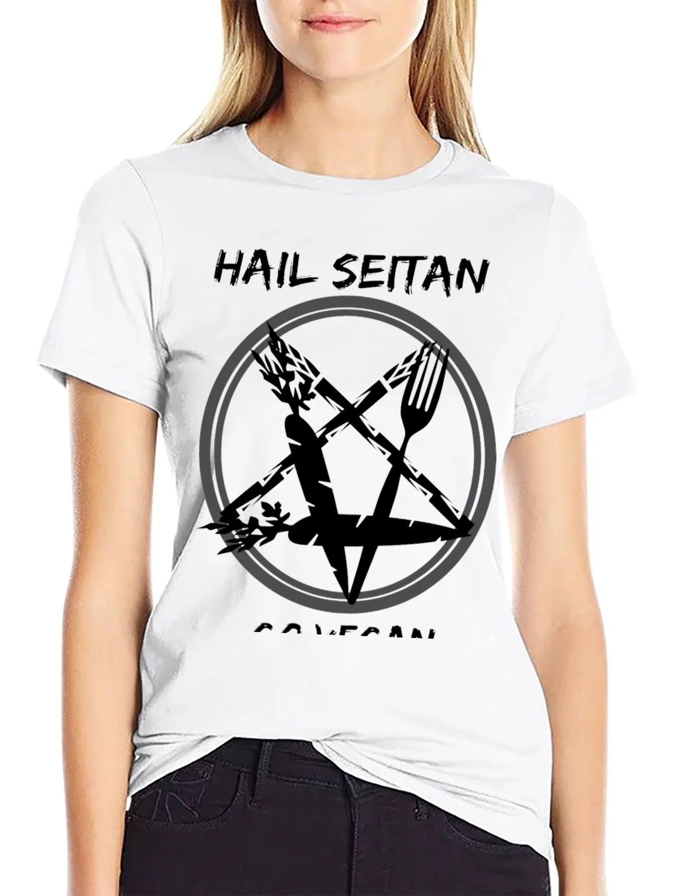 Hail Seitan Vegan Graphic Tee