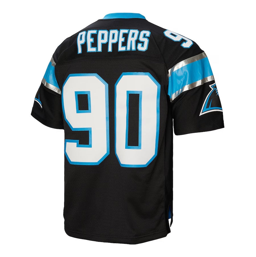 C.Panthers #90 Julius Peppers Player  Legacy Black American Football Jerseys