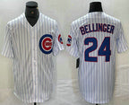 Chicago Cubs #24 Cody Bellinger White Stitched Cool Base Jersey Baseball Jersey