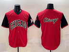 Chicago White Sox Team Big Logo Red Black 2025 City Connect Limited Stitched Baseball Jersey
