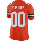 Custom C.Browns Game Stitched American Football Jerseys Personalize Birthday Gifts Orange Jersey