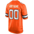 Custom D.Broncos Orange Game Jersey -Stitched American Football Jerseys