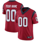 Custom H.Texans Red Game Jersey -American Stitched Football Jerseys