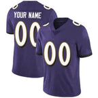 Custom B.Ravens Purple Stitched American Jersey  Game Football Jerseys