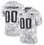 Custom NE.Patriots F.U.S.E Arctic Camo Salute To Service Limited Stitched Football Jersey