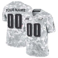 Custom P.Eagles F.U.S.E Arctic Camo Salute To Service Limited Stitched Football Jersey
