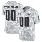 Custom P.Eagles F.U.S.E Arctic Camo Salute To Service Limited Stitched Football Jersey