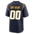 Custom LA.Chargers Navy Home Game Football Jerseys