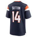 D.Broncos #14 Courtland Sutton Player Navy Home Game Football Jerseys