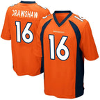 D.Broncos #16 Jeremy Crawshaw Player Orange Game Football Jerseys