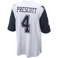 D.Cowboys #4 Dak Prescott Player White Alternate Game Football Jerseys