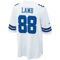 D.Cowboys #88 CeeDee Lamb Player White Home Game Football Jerseys