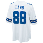 D.Cowboys #88 CeeDee Lamb Player White Home Game Football Jerseys