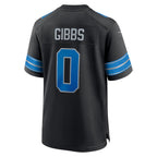 D.Lions #0 Jahmyr Gibbs Player Black Home Game Football Jerseys