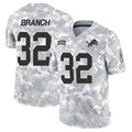 D.Lions #32 Brian Branch Player Arctic Camo Salute to Service Limited Football Jerseys