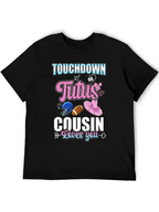 Touchdown or Tutus Cousin Gender Reveal T-Shirt