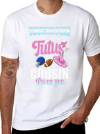 Touchdown or Tutus Cousin Gender Reveal T-Shirt