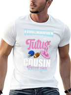 Touchdown or Tutus Cousin Gender Reveal T-Shirt