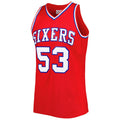 PH.76ers #53 Darryl Dawkins Hardwood Classics 1979-80 Swingman Jersey Red Stitched American Basketball Jersey