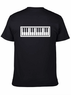 Piano Keys Graphic Tee - Stylish Music Lovers T-Shirt
