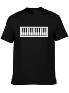 Piano Keys Graphic Tee - Stylish Music Lovers T-Shirt