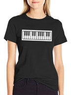 Piano Keys Graphic Tee - Stylish Music Lovers T-Shirt