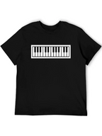 Piano Keys Graphic Tee - Stylish Music Lovers T-Shirt