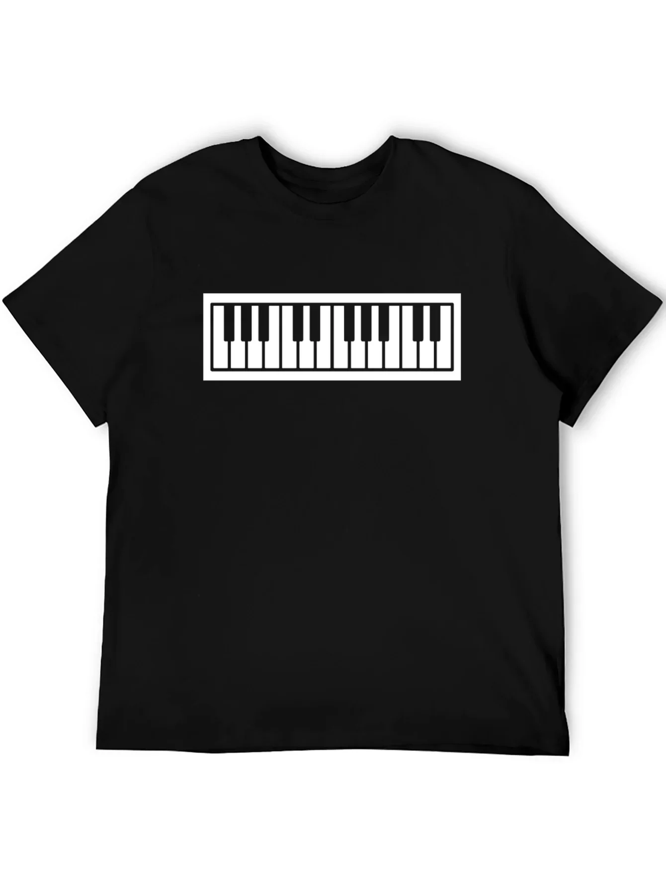 Piano Keys Graphic Tee - Stylish Music Lovers T-Shirt