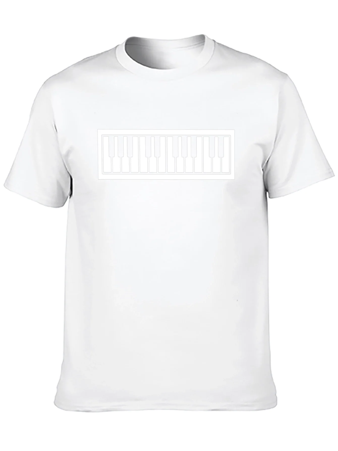 Piano Keys Graphic Tee - Stylish Music Lovers T-Shirt
